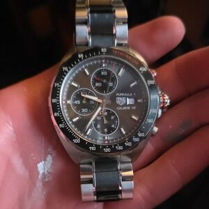 TAG Heuer Formula 1 Calibre 16 Black and Silver Watch